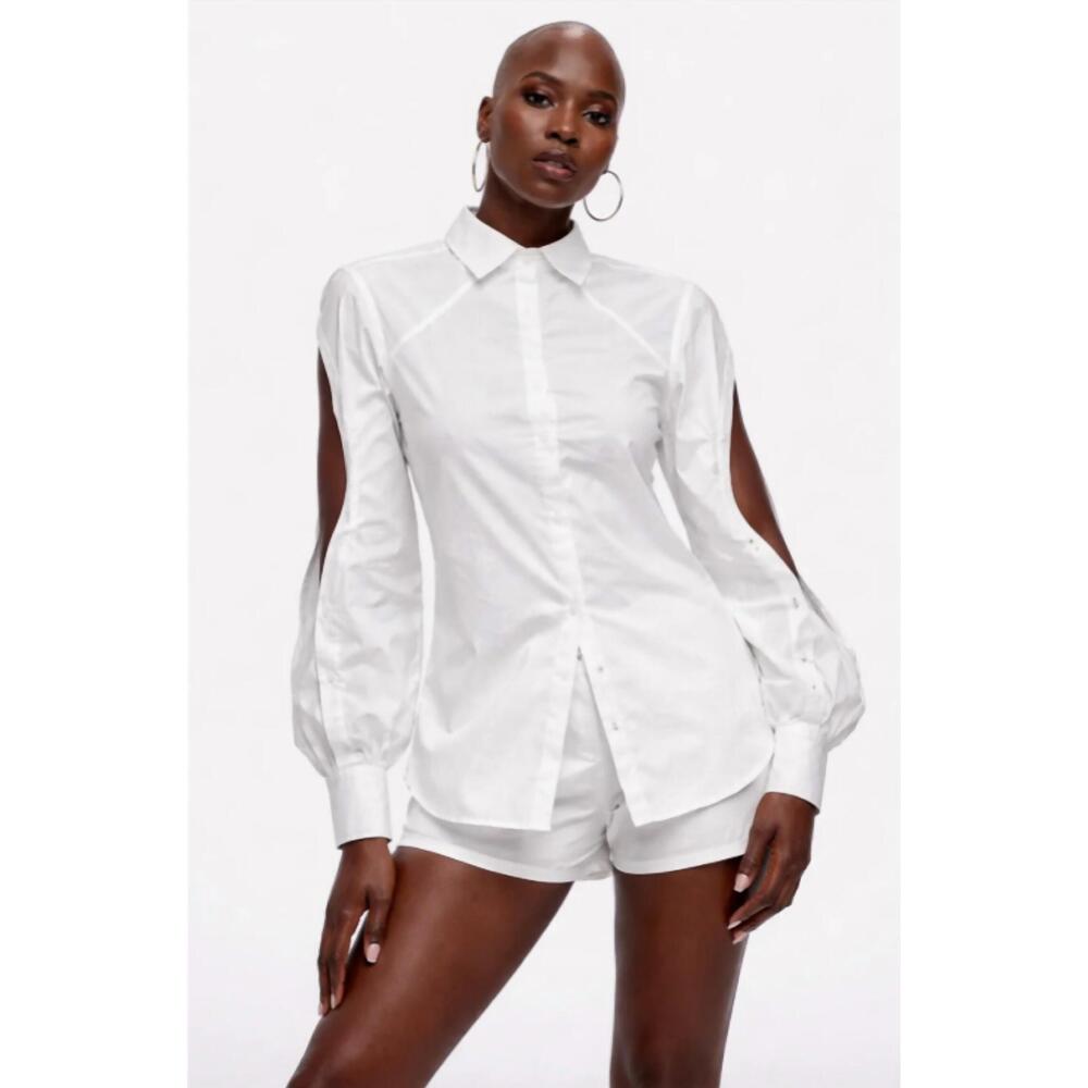 NEW THE ATHLETIC SIDE OF US anne detachable back shirt – two-way spring top in w